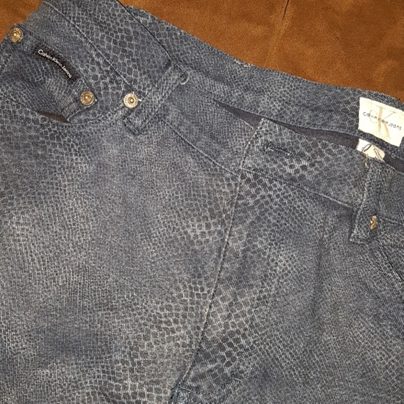 "Ck" snakeskin print jeans - Picture 2 of 4